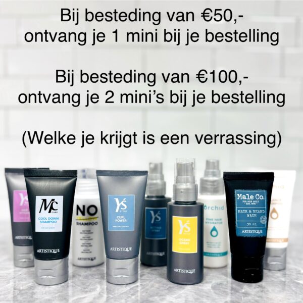Bij bestelling van 50 en 100 euro ontvang je een gratis mini kado by linn