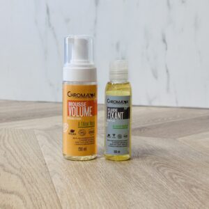 chromalya volume mousse en fluide voor stevige luchtige krullen