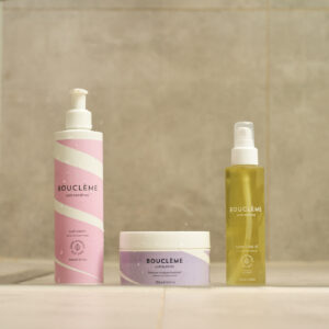 Bouclème curl cream Bouclème intensive moisture treatment Bouclème revive 5 hair oil by linn
