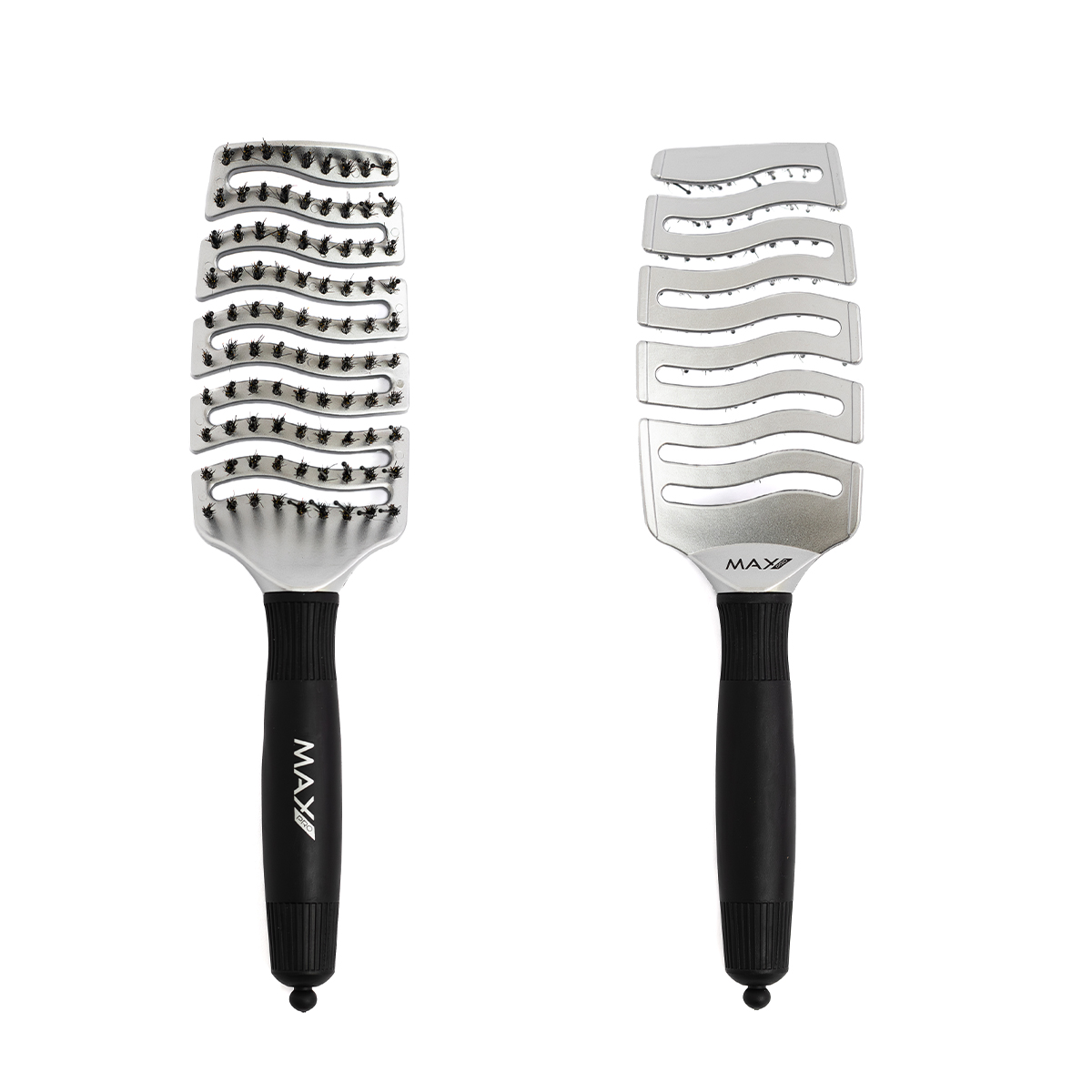 Max Pro Detangler Brush - Silver - Afbeelding 3