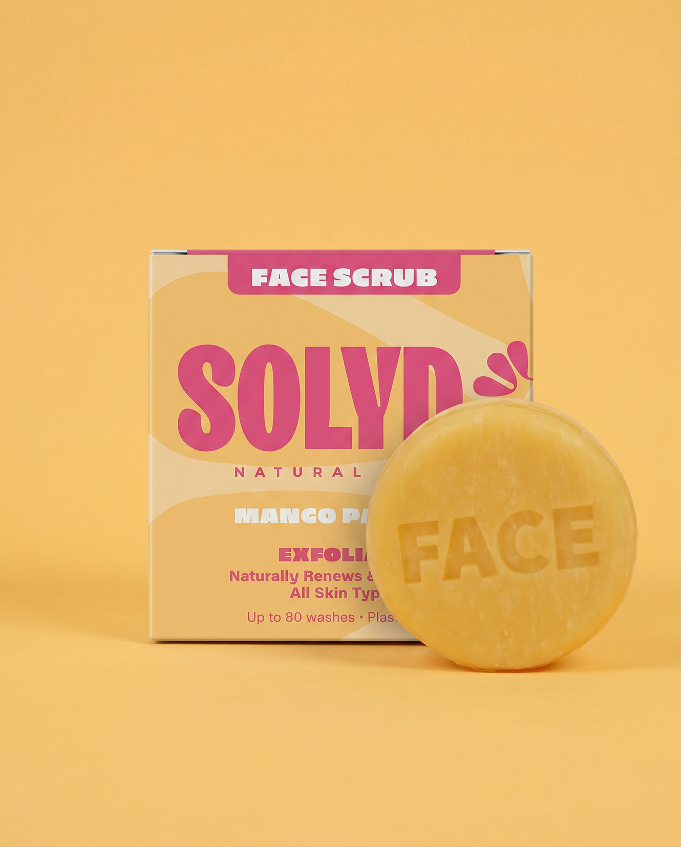 Solyd (ShampooBars) Face Scrub Bar Mango - Papaja