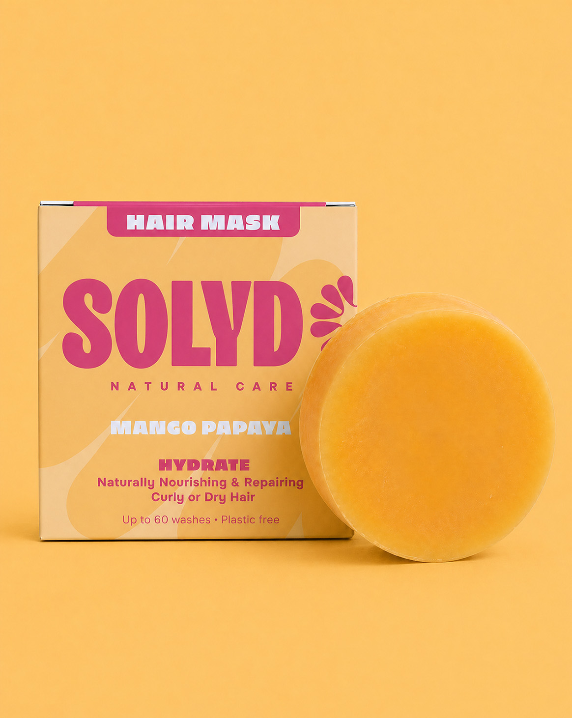 Solyd (ShampooBars) Haarmasker Bar Mango - Papaja