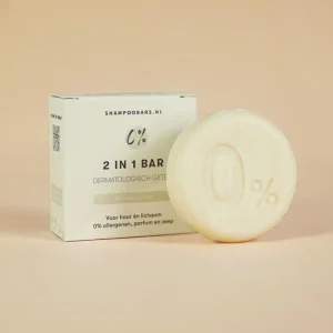 ShampooBars 2-in-1 0% Bar Neutraal voor haar en lichaam zonder parfum by linn