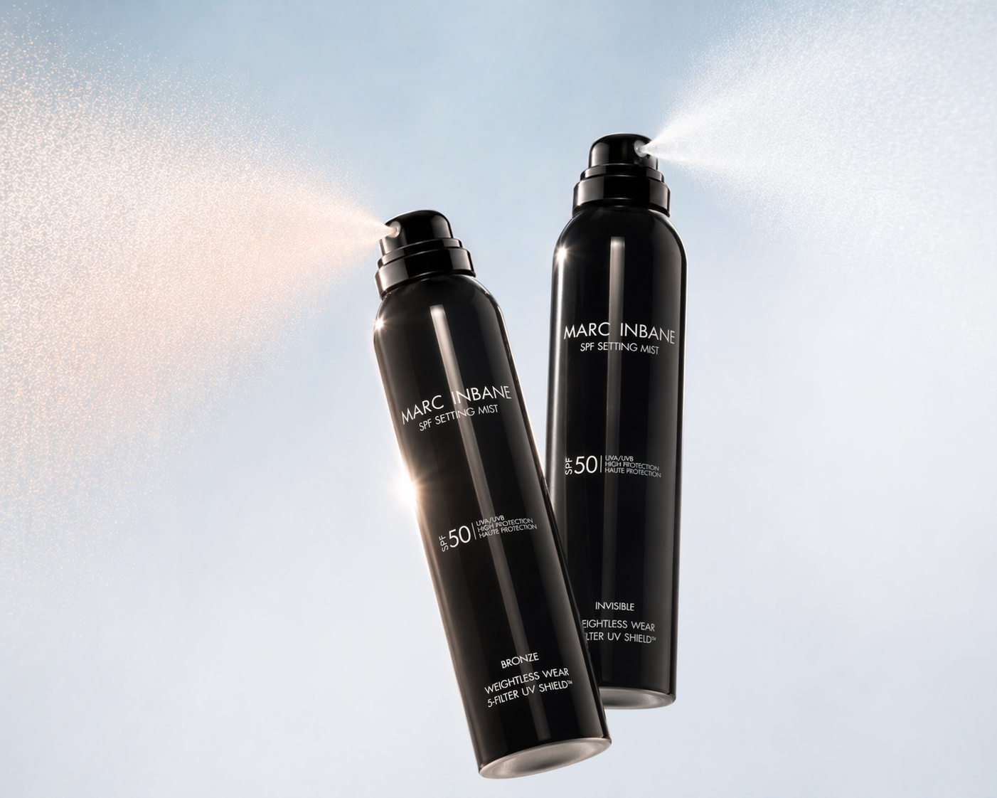 Marc Inbane SPF50 Setting Mist Invisible – Zonbescherming over make-up - Afbeelding 2